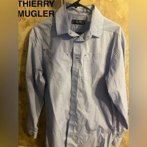 Thierry MUGLER Shirt Large Blue